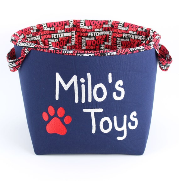 personalised dog toy baskets