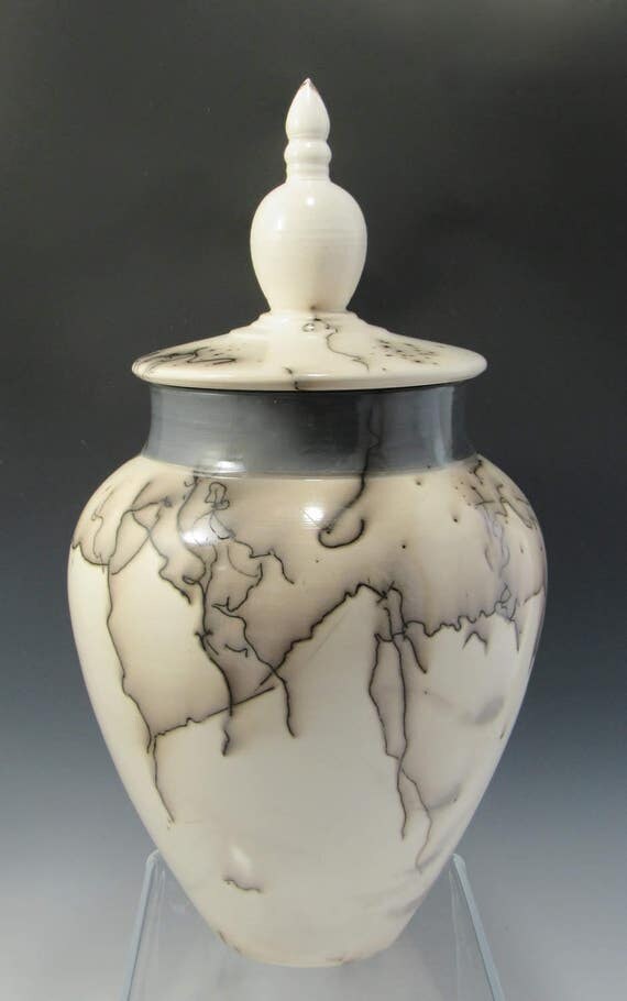 Handmade Pottery Urn Large Urn Ceramic Raku Urn Decorative