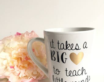 Teacher mug- new teacher mug- teacher gift- gift for a new teacher- teacher appreciation mug - coffee mug- mug for teacher- end of year mug