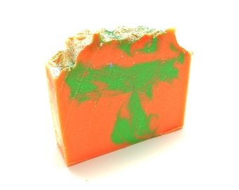 Citrus Cilantro Handmade Cold Process Soap -Goats Milk Soap, Handmade Soap, Homemade Bar Soap, cp soap-artisan soap by Nana Js Handmades