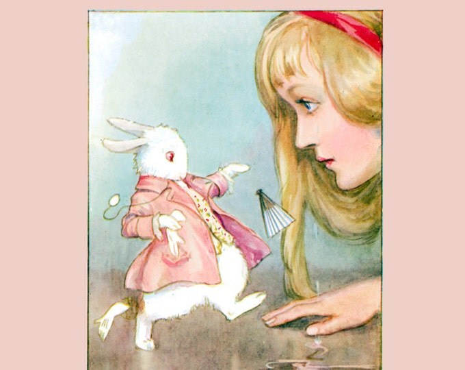 Alice/Rabbit - custom bag/print