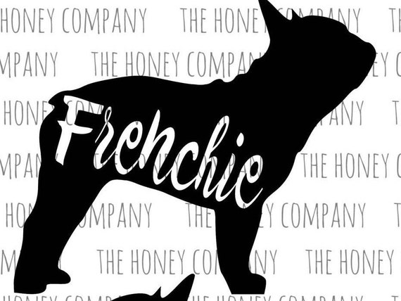 French Bulldog Outline PNG SVG DXF Dog Breed Lover Instant