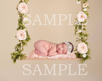 Digital newborn prop