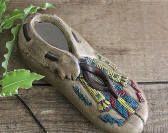 Vintage Ceramic Moccasin Shoe/Planter
