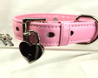 bdsm locking slave collar with lock ddlg kitten play collar mature bondage submissive collar