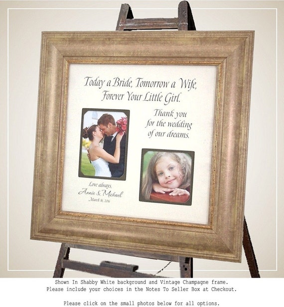 Personalized Picture Frame Father of the Bride Wedding Gift