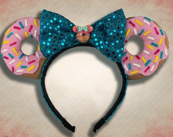 The Original Donut Mouse Ear Headband with Bow