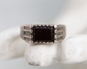 Art deco mens ring | Etsy