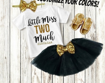 2nd Birthday Outfit Girl, Two Year Old Birthday Girl Clothing, Clothes, Birthday Shirt, Second Birthday Girl, Girl Gift - SHIRT ONLY