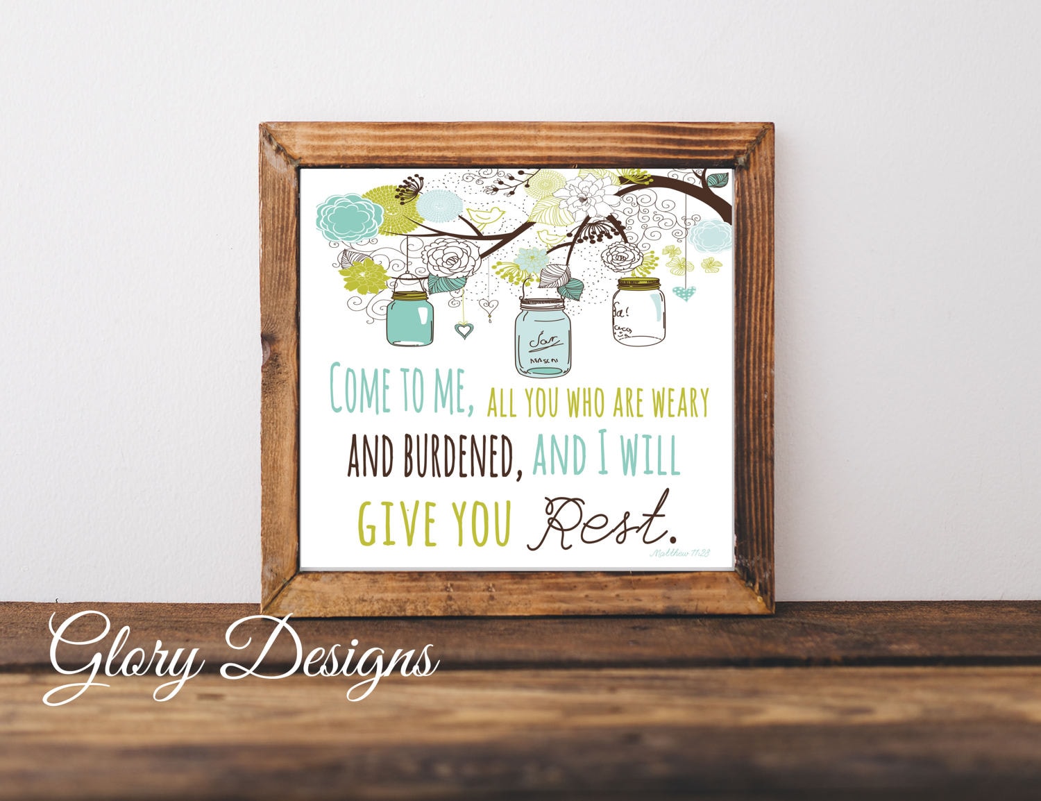 PRINTABLE Bible Verse Mason Jar Scripture printable