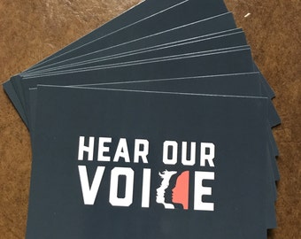 SALE - 10 Women's March Postcards / 10 Actions / 100 Days / Hear Our Voice