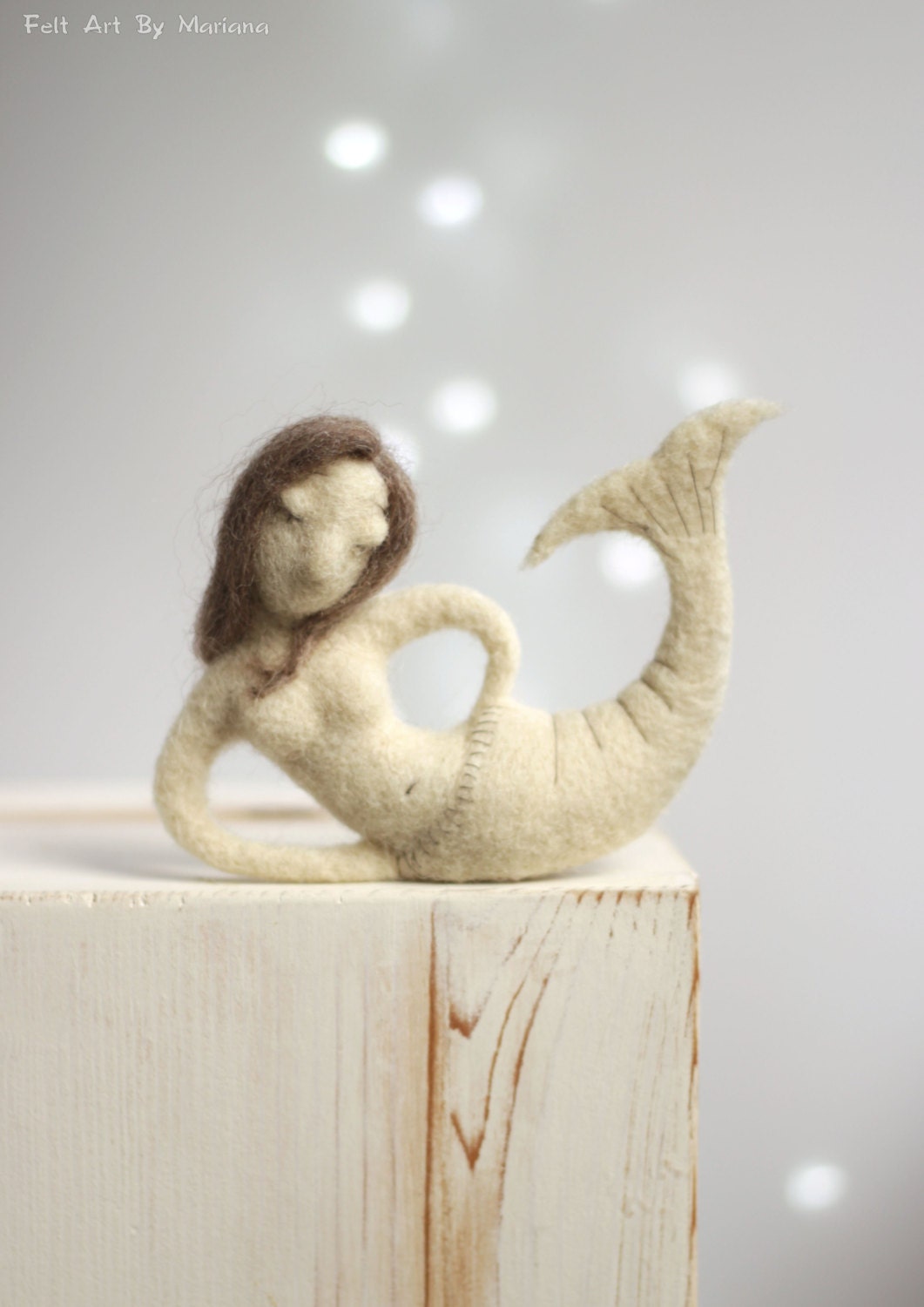 Needle Felt Mermaid Dreamy Little Mermaid Needle Felted