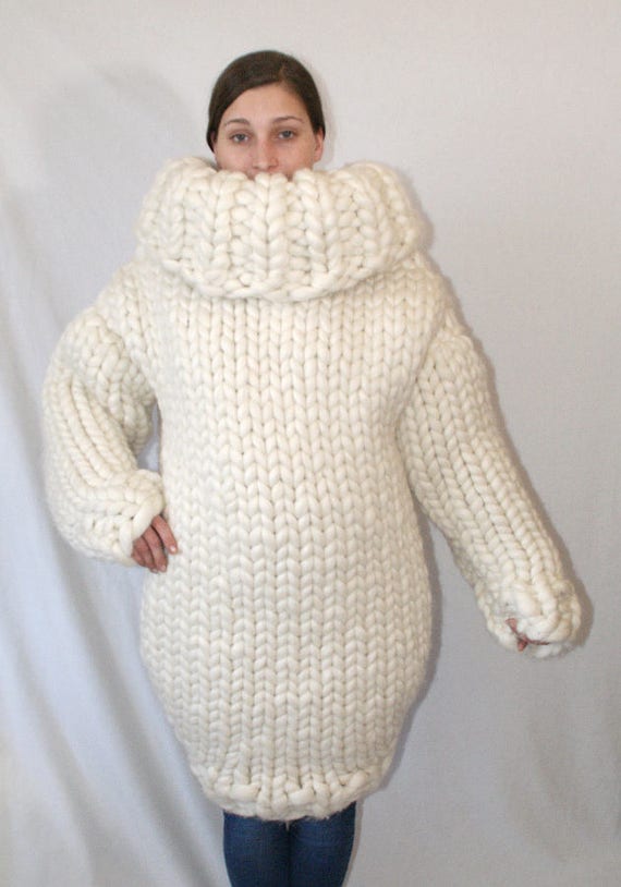 To order 7-8 kg gigantic monster sweater chunky turtleneck