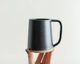 Slade Modern Mug - Handmade pottery mug, 12 oz mug for coffee or tea