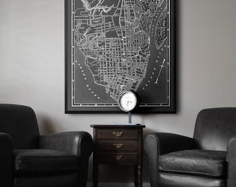 Charleston Map : Vintage Charleston South Carolina map print 1901 - Charleston Map Print - Giclee Print