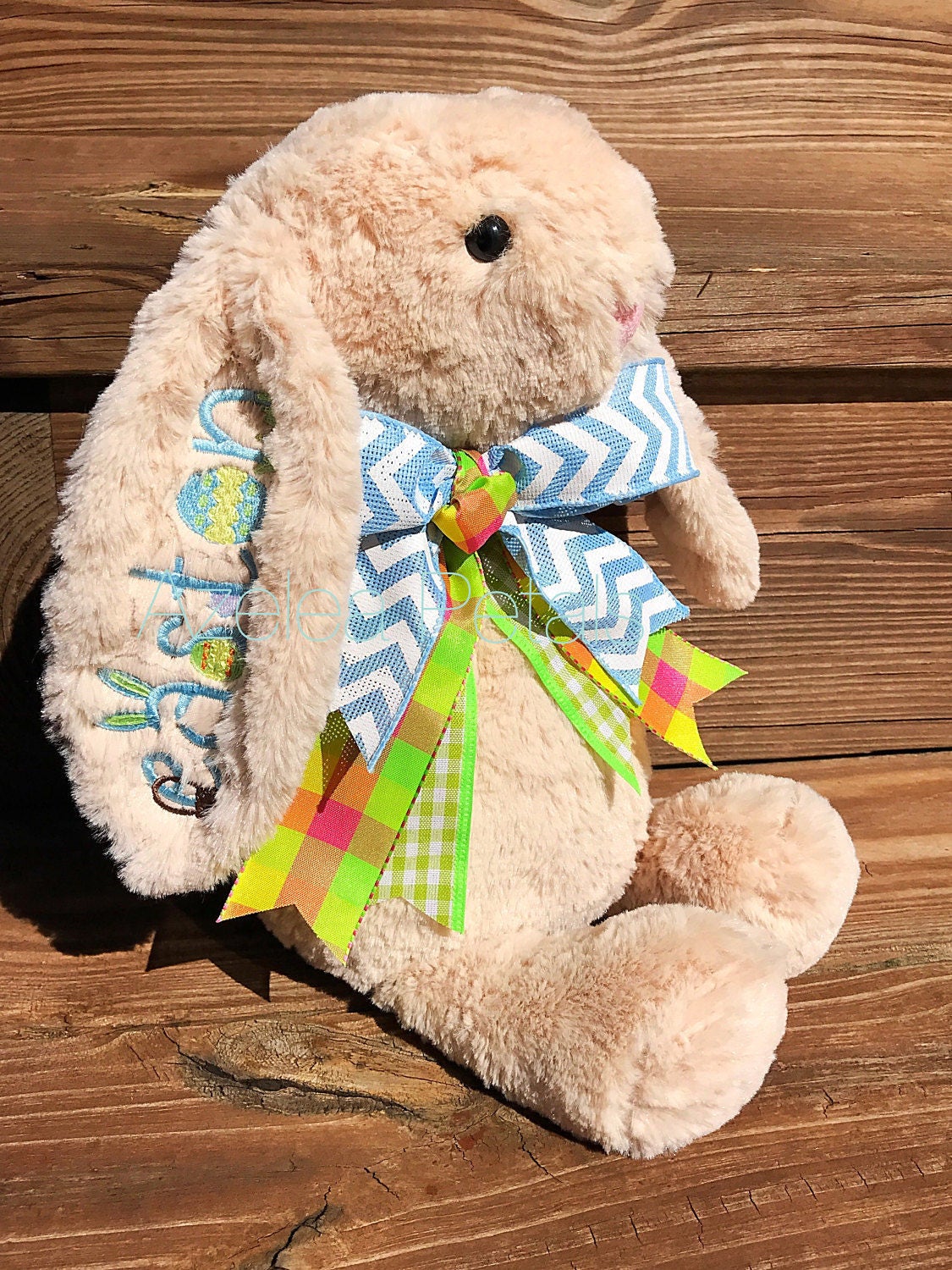 personalized stuffed easter bunny
