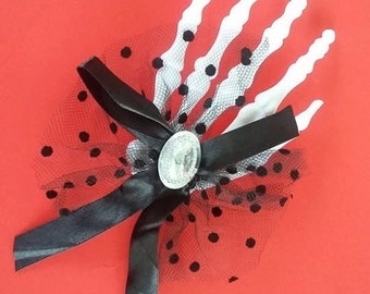 Skeleton Hair Accessory-Jack Headband-Felt 3D Bow Hair