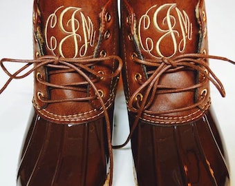 Monogrammed Duck Boots - Duck Boots - Monogram Duck Boots - Duck Boots Monogrammed - Rubberp Boots - Gifts for Her - Monogram Boots - Shoes