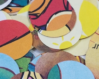 250, 1 inch confetti circles, Winnie-the-Pooh storybook