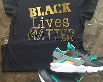 Black Lives Matter Shirt, BLM Shirt, Equal Rights Shirt, Black History Shirt, Equal Rights Activist Shirt, Black and Gold