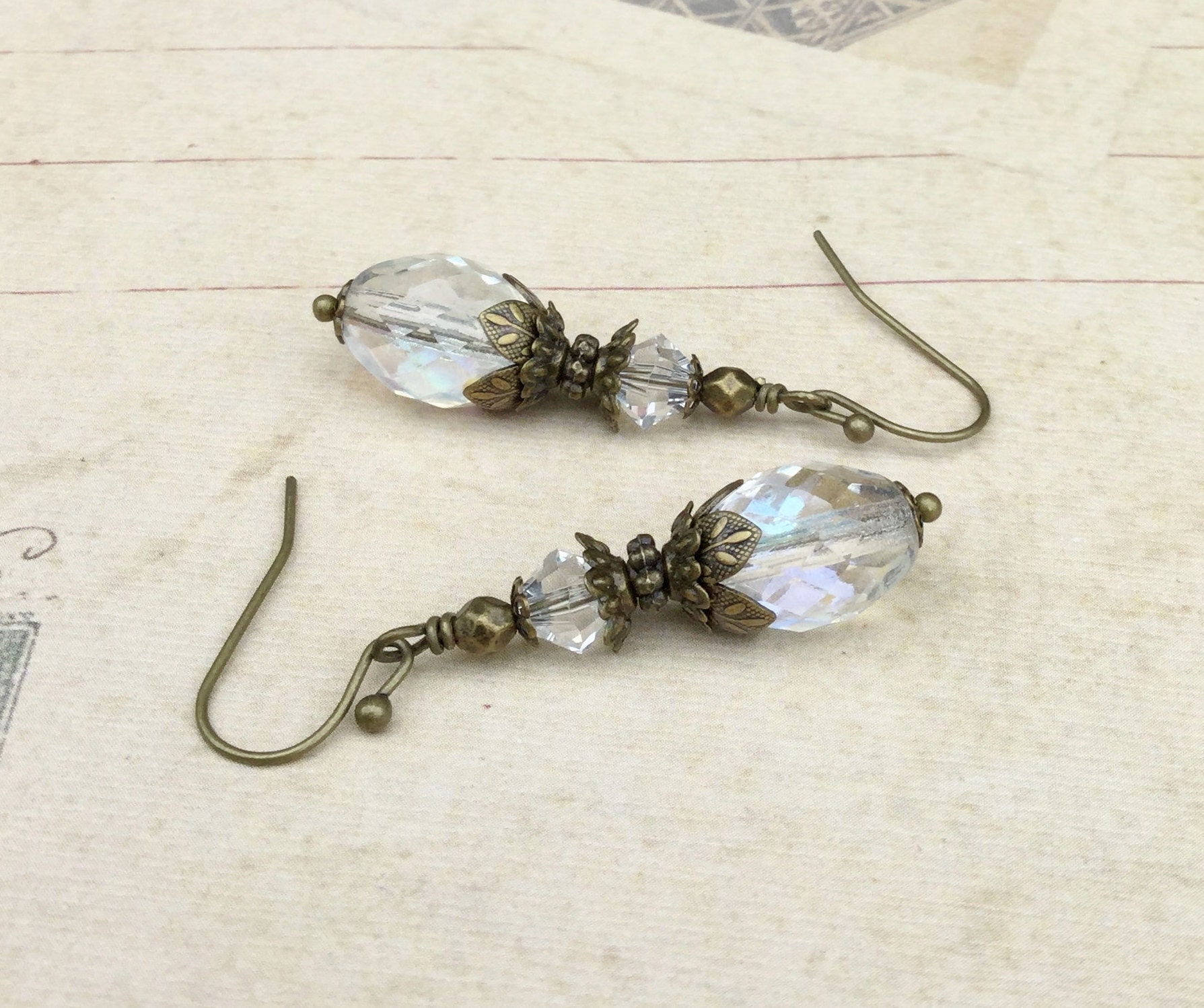 Victorian Earrings Crystal Earrings Swarovski Earrings