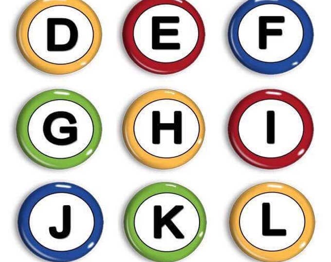 Alphabet Fridge Magnets - Letter Magnets - Montessori Learning - Teachers Tools - Homeschool - Preschool - Learning abcs