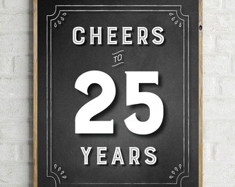 Cheers to 25 years | Etsy