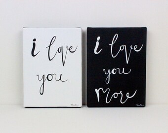 Love You More Wall Art quote wall decor | etsy Love You More Wall Art quote wall decor | etsy