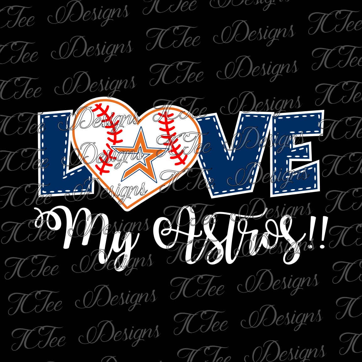 Download Love My Astros Houston Astros Baseball SVG Design Download