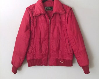 70s Ski Jacket Nylon Puffer Vest
