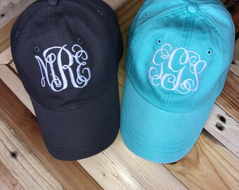 Monogrammed Baseball Cap // Personalized Baseball Cap // Monogrammed Hat // Baseball Hat // Bridesmaid Gift //