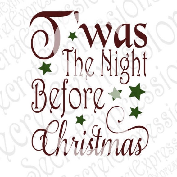 T'was The Night Before Christmas Svg Christmas Svg