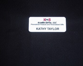 NAME BADGE, name tag, nametag, custom name badge, custom name tag, full color name badge, promotional products, lapel pins, promo products