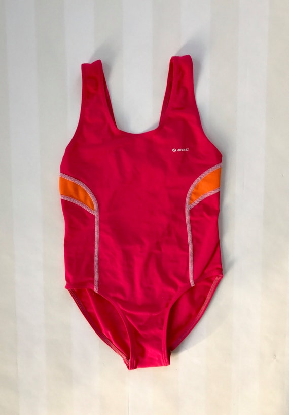 Swimsuit from the 90s Girl's Vintage Bathing Suit in Pink