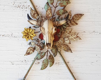 Bull Skull Wall Decor faux cow skull | etsy Bull Skull Wall Decor faux cow skull | etsy
