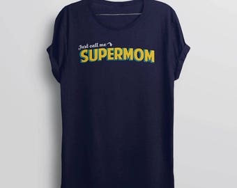Mom Gift, Super Mom Shirt | supermom tshirt, funny gift for mom tee, mothers day gift for new mom to be, womens vneck tshirt, crewneck tee