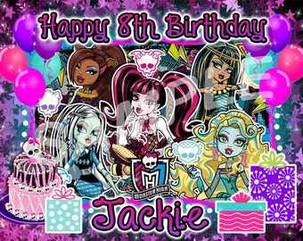 Monster High Edible Cake Image Topper on Frosting and Icing Sheets