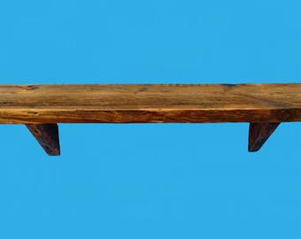 barn wood shelf, fire place mantel piece, DIY 48" by 11" deep by 2" , from a demolished barn-612