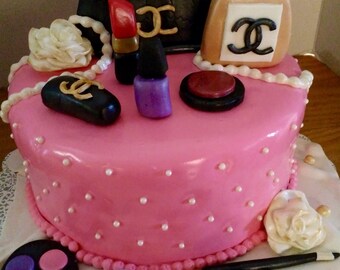 Make -Up Cake Topper (11 pcs) your colors