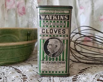 Vintage Watkins Cloves Tin