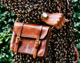 Michaela Handcrafted Leather Satchel