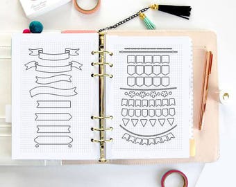 Bullet journal stencil | Etsy