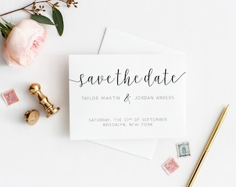 Save the Date, Custom Save the Date, Wedding Save the Date, Printable Save the Date, Wedding Invitations, Save the Date Cards