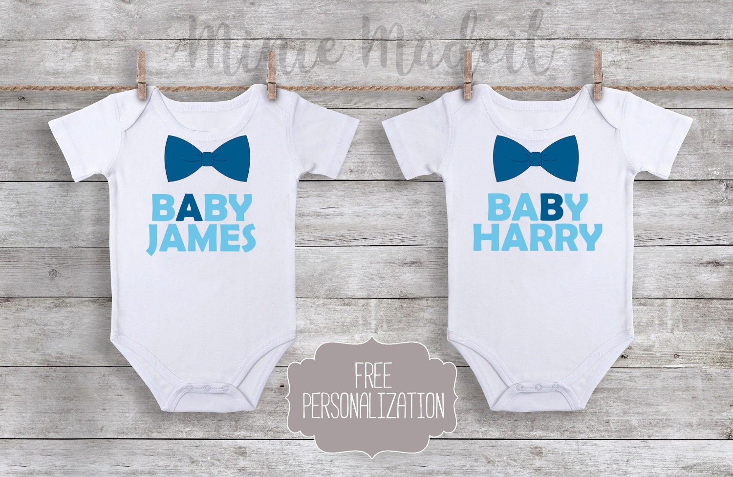 Twin Baby Boys Matching Outfits Set Of 2 Newborn Twin Boys