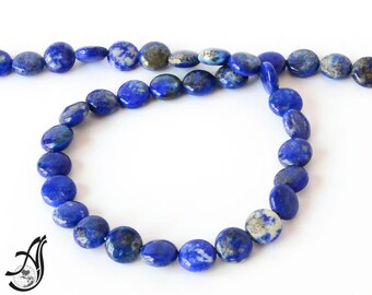 Lapis lazuli Coin Plain 10 mm mm Exceptional. top Quality mm,16 inch ,blue color,100% Natural , best Color,Most creative,