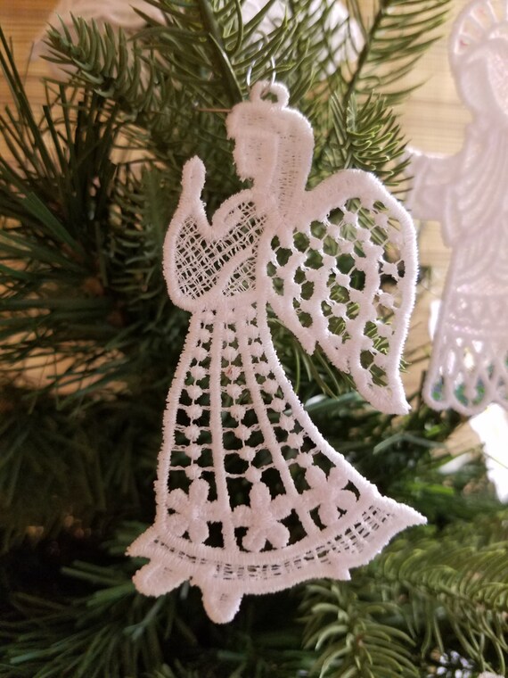 ANGEL 8 Embroidered Lace Angel Embroidered by THREADbyrotellc