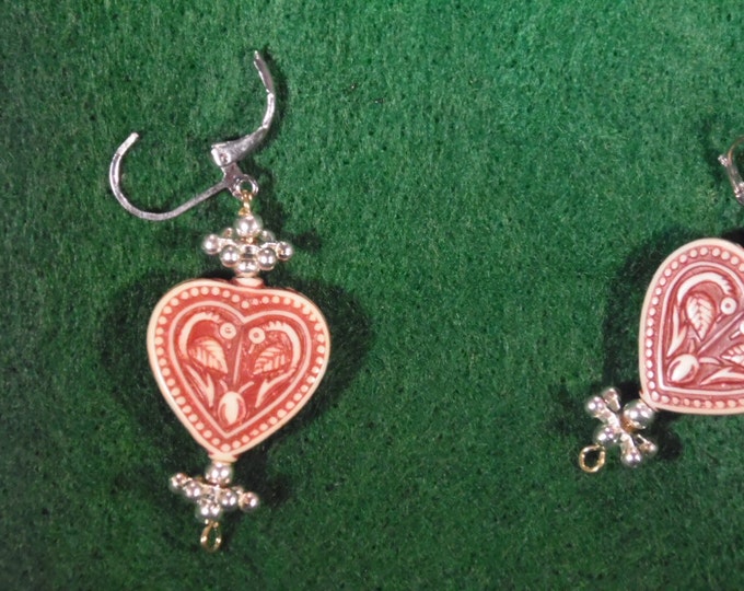 Stone Heart Earrings II