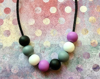 Asexual Flag Stim Chew Necklace
