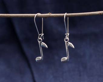 Earrings with touch in silver