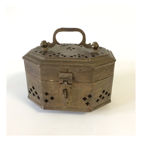 Antique Brass Cricket Box Made in India